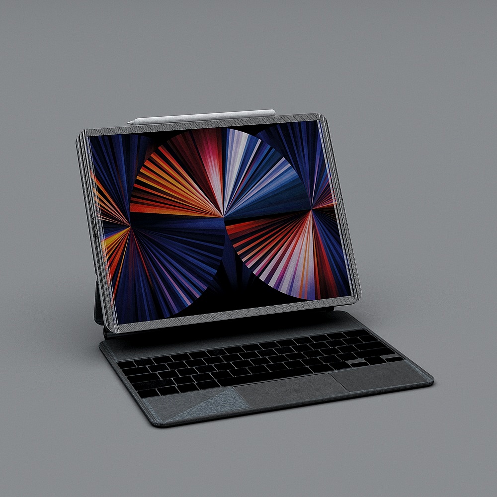 Future Notebook Low Polygon 3D model