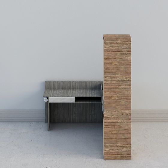 Stylish Urban Corner Workbench 3D model