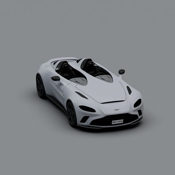 Speedster Low Poly High Detail 3D model