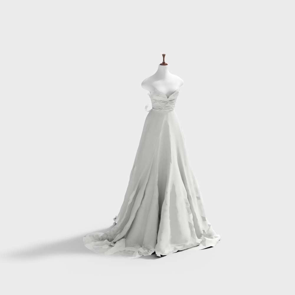 Modern wedding dress