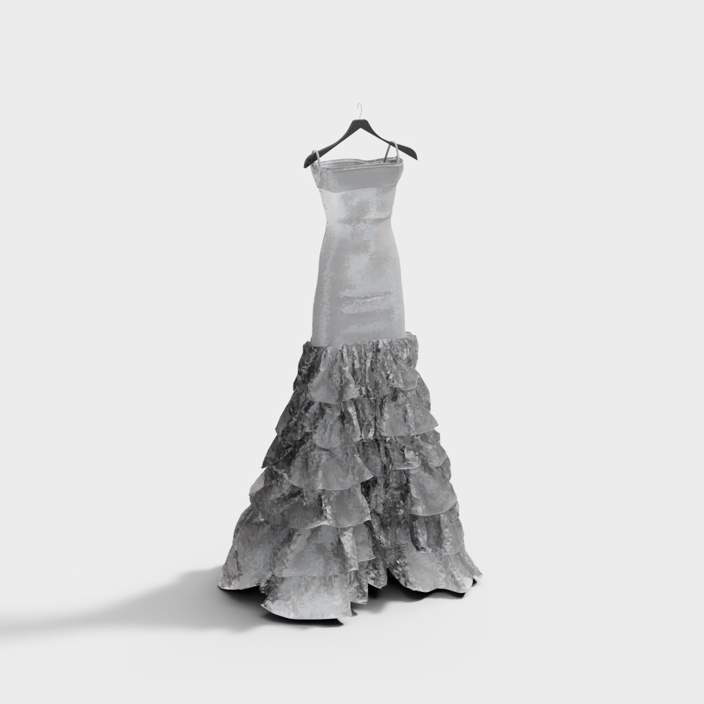 Modern bridal shop wedding dress