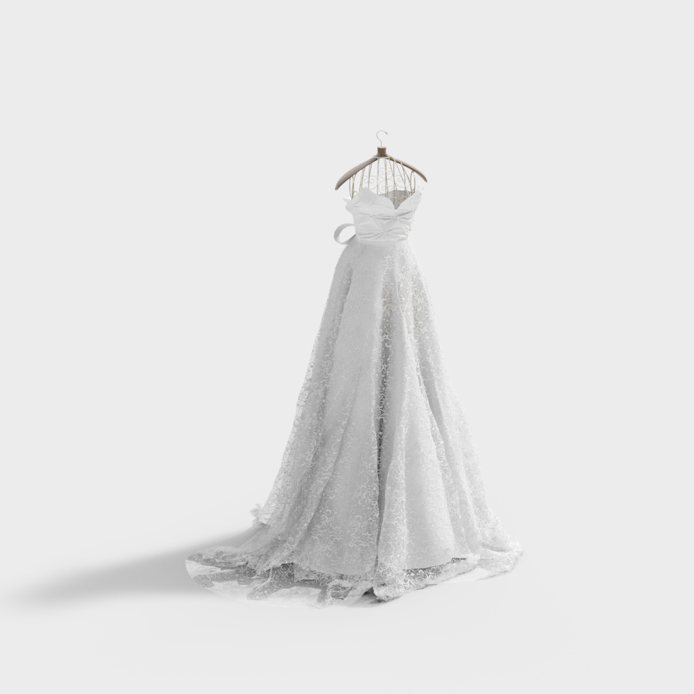 Abito da sposa bianco moderno