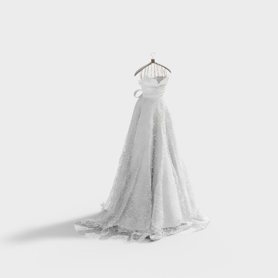 Abito da sposa bianco moderno