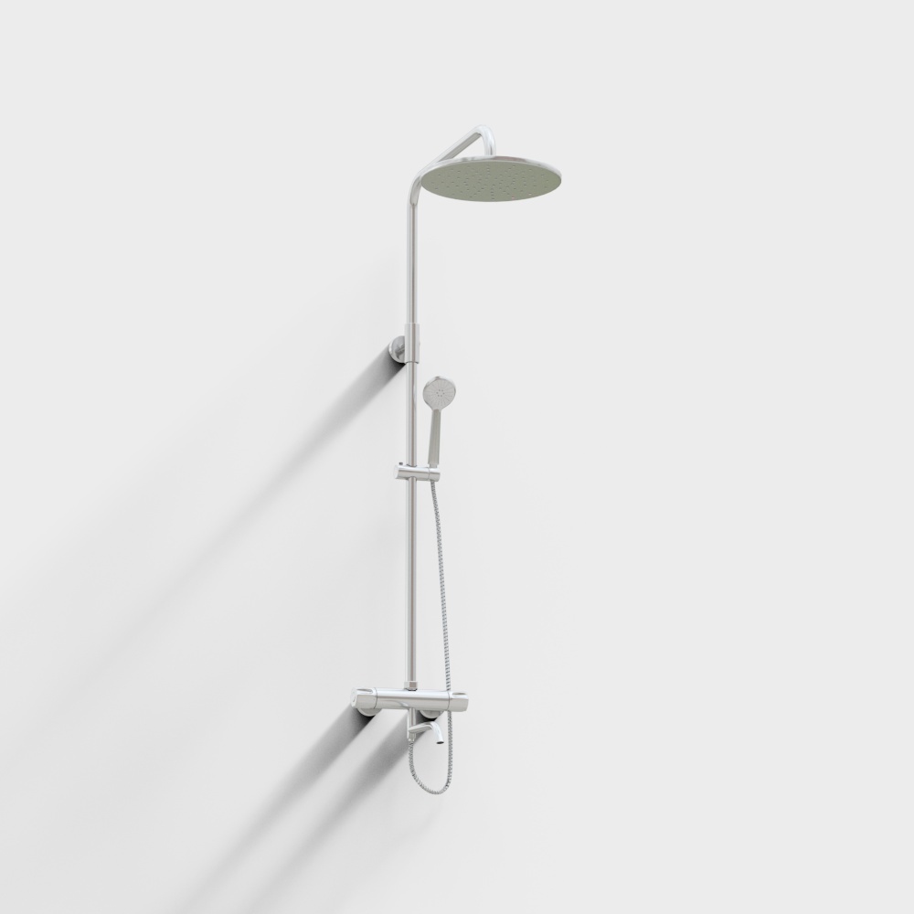 Modern Minimalist Shower System 3D model