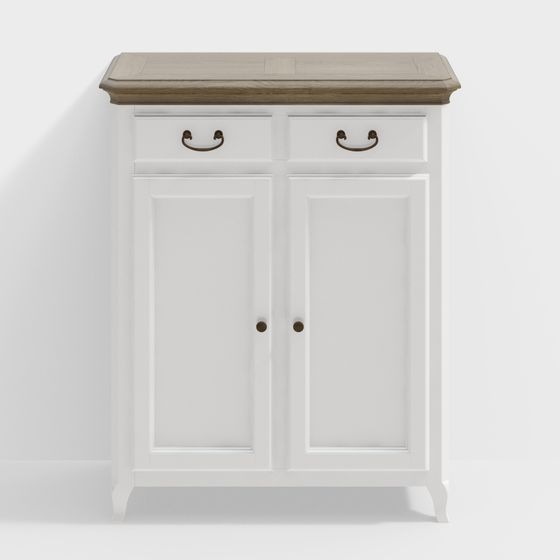 Rustic Storage Cabinet 3D model