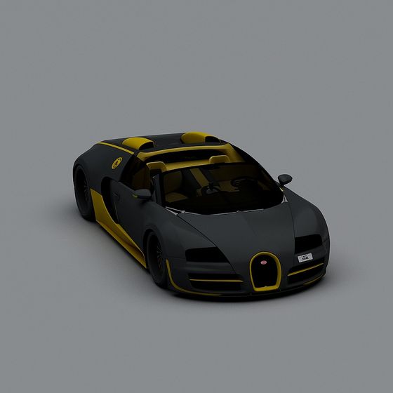 Futuristic Speedster Supercar 3D model
