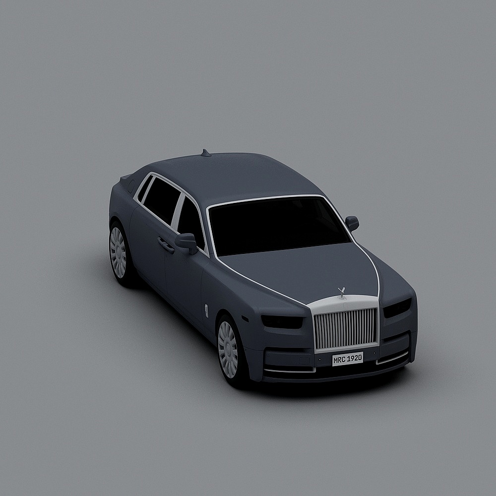 Low-Poly Rolls Royce Phantom 3D model