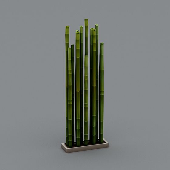 Lush Bamboo Forest 3D Model