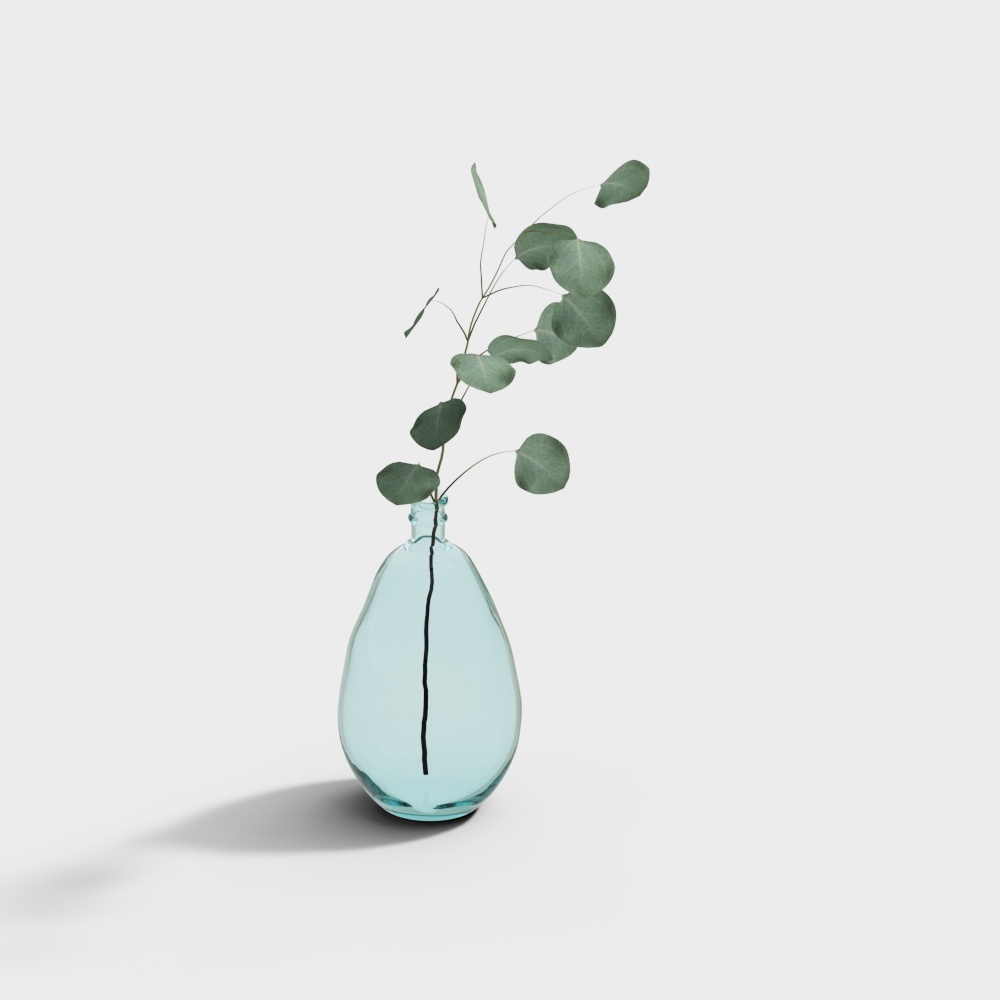 Single leaf vase ornament - wx