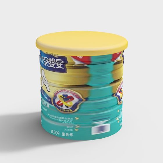 Charming Powder Can 3D model for Digital Art