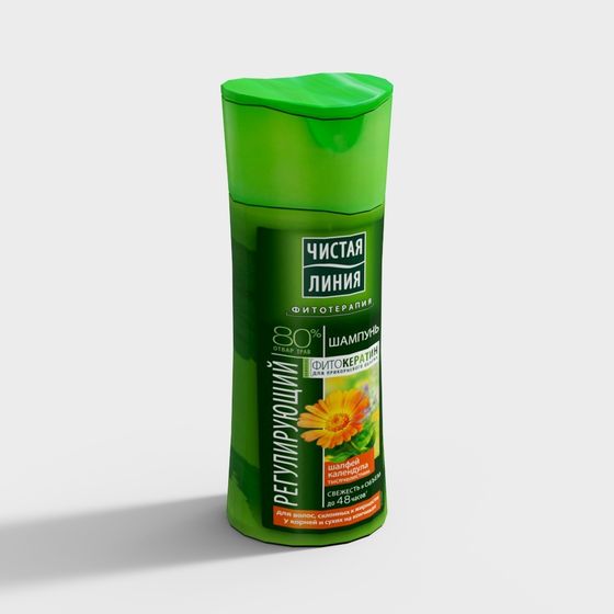 Natural Harmony Shampoo Bottle 3D Model