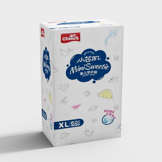 MiniSweetie Diaper Pants Box 3D model