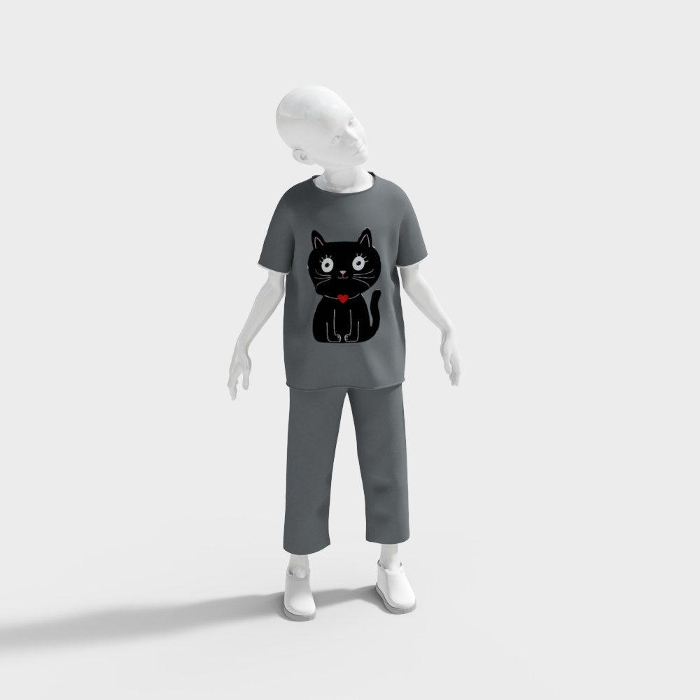 Modèle masculin gris