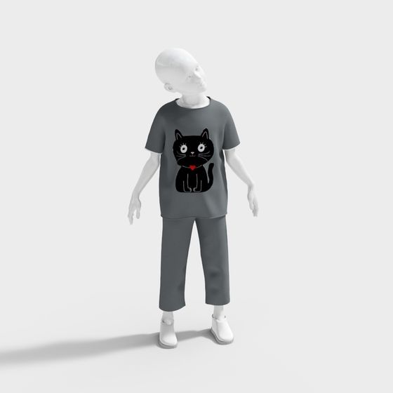 Modèle masculin gris