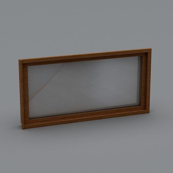 Retro Wooden Frame 3D Model