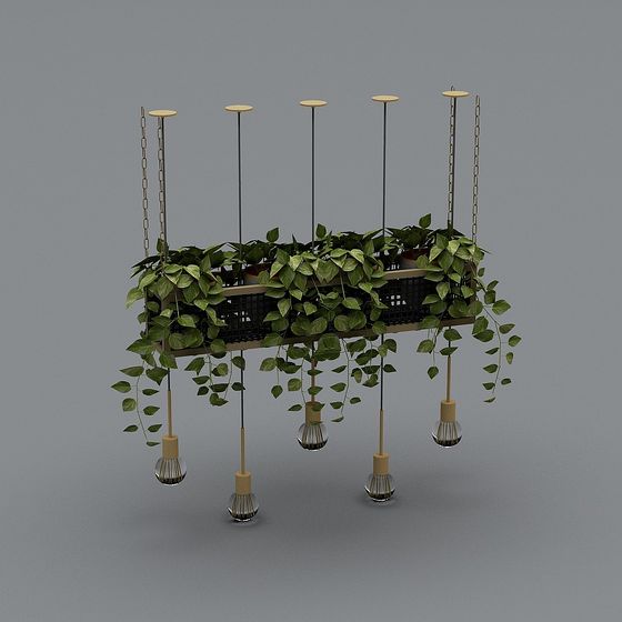Aerial Garden Pendant Light 3D model