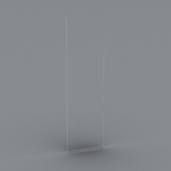 Transparent Glass Door 3D Model for Modern Design