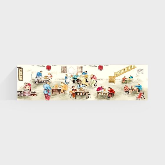 Traditional Eastern Market 3D Model