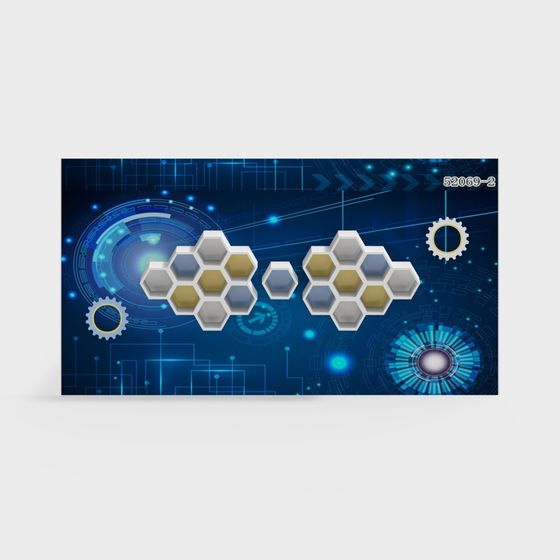 Futuristic Honeycomb Module 3D model