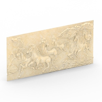 Relief of ten thousand horses galloping