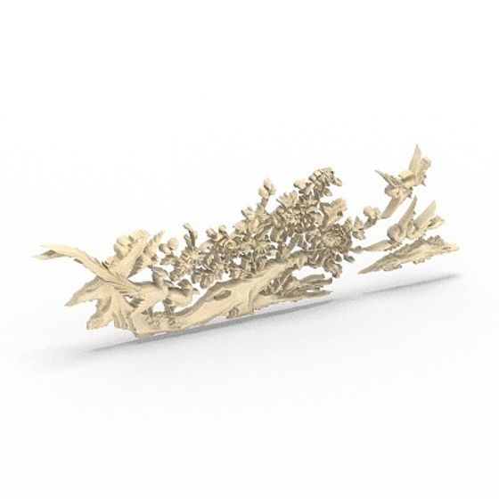 Flower Bird Vine 3D model for Tranquil Gardens