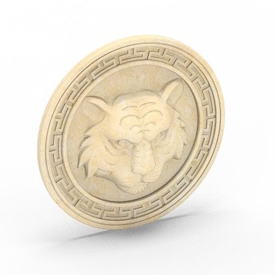 Tiger Medallion 3D model