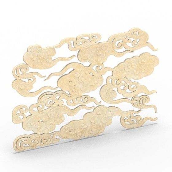 Fantasy Cloud Sea 3D Model