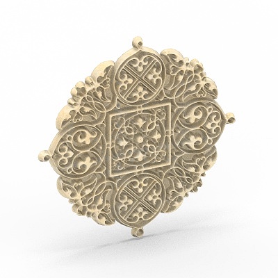 European carved 3D model-5