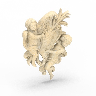 European carved 3D model-17
