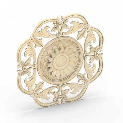 European carved 3D model-2