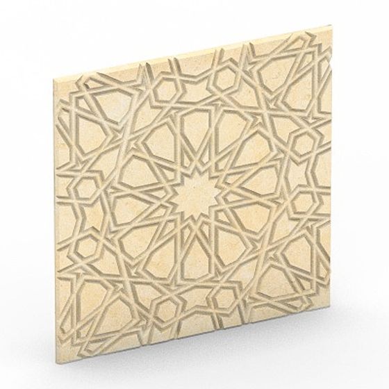 Geometric Desert Wall 3D model