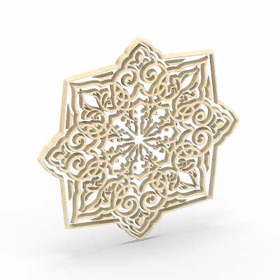 European carved 3D model-6