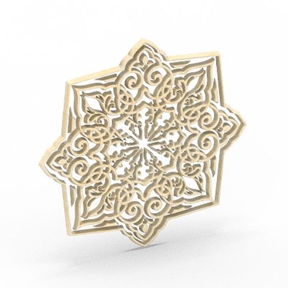 Lacy Mandala 3D model