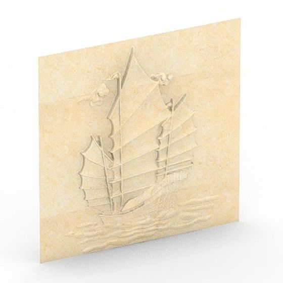 Sailing Adventure Relief 3D Model