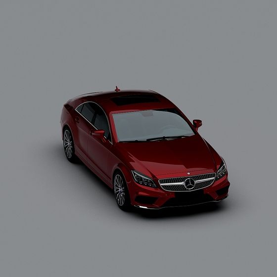 Mercedes CLS Class Coupe Low-Poly 3D model