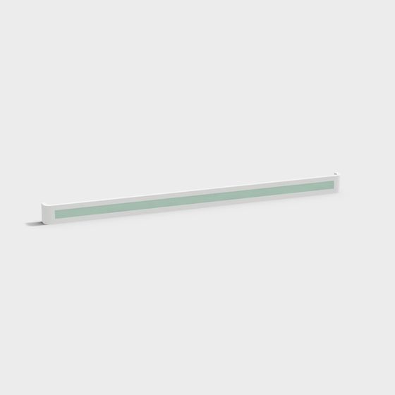 Green Medical Handrail for Modern Hospital Corridor 3D Model