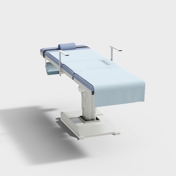 Futuristic Surgical Bed 3D Model for Medical Environments