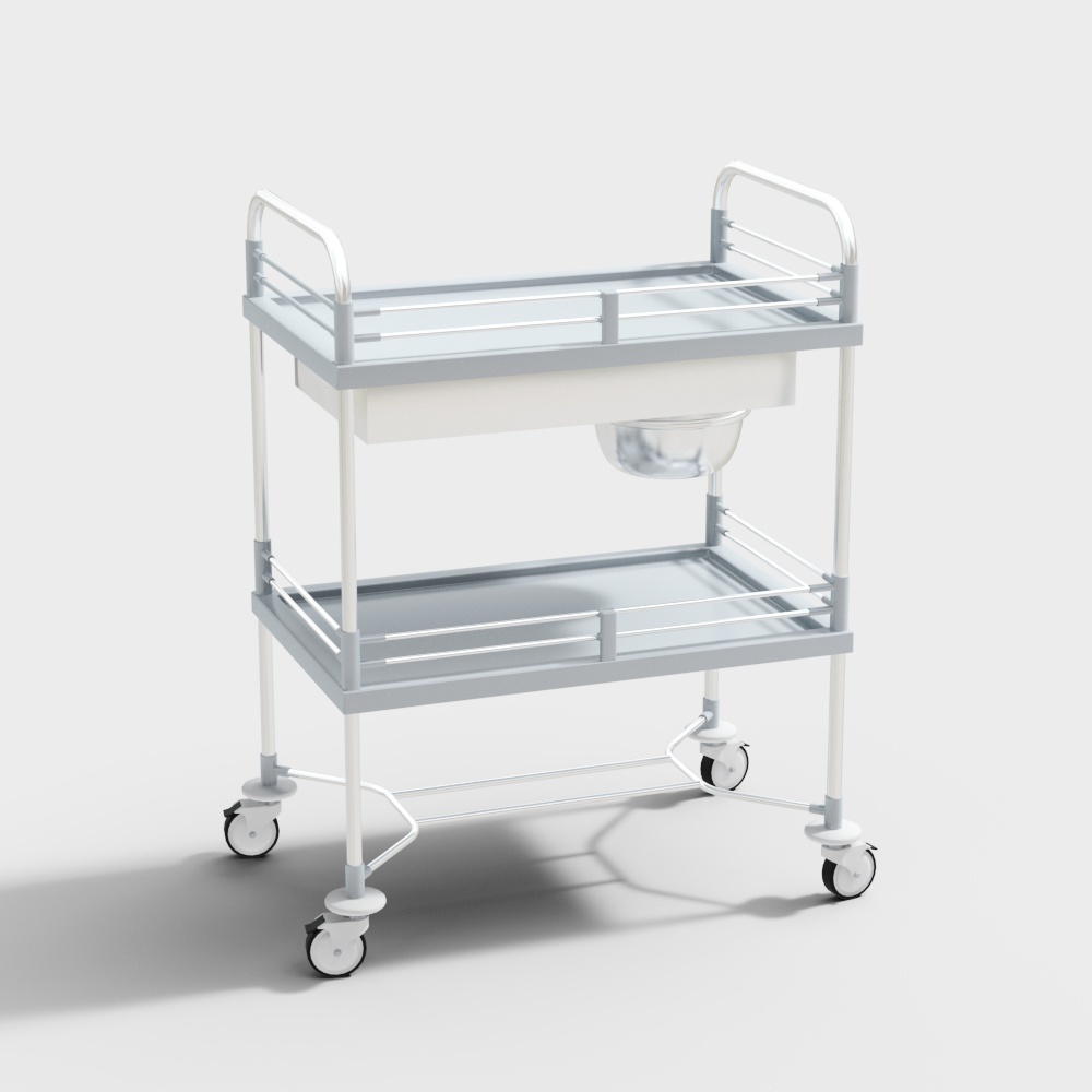 Estantería móvil moderna para equipo médico