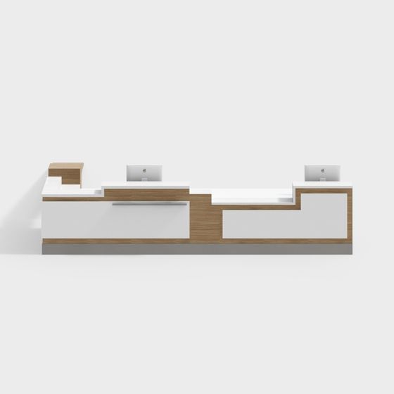Modern Hospital Outpatient Nurse Station 3D Model