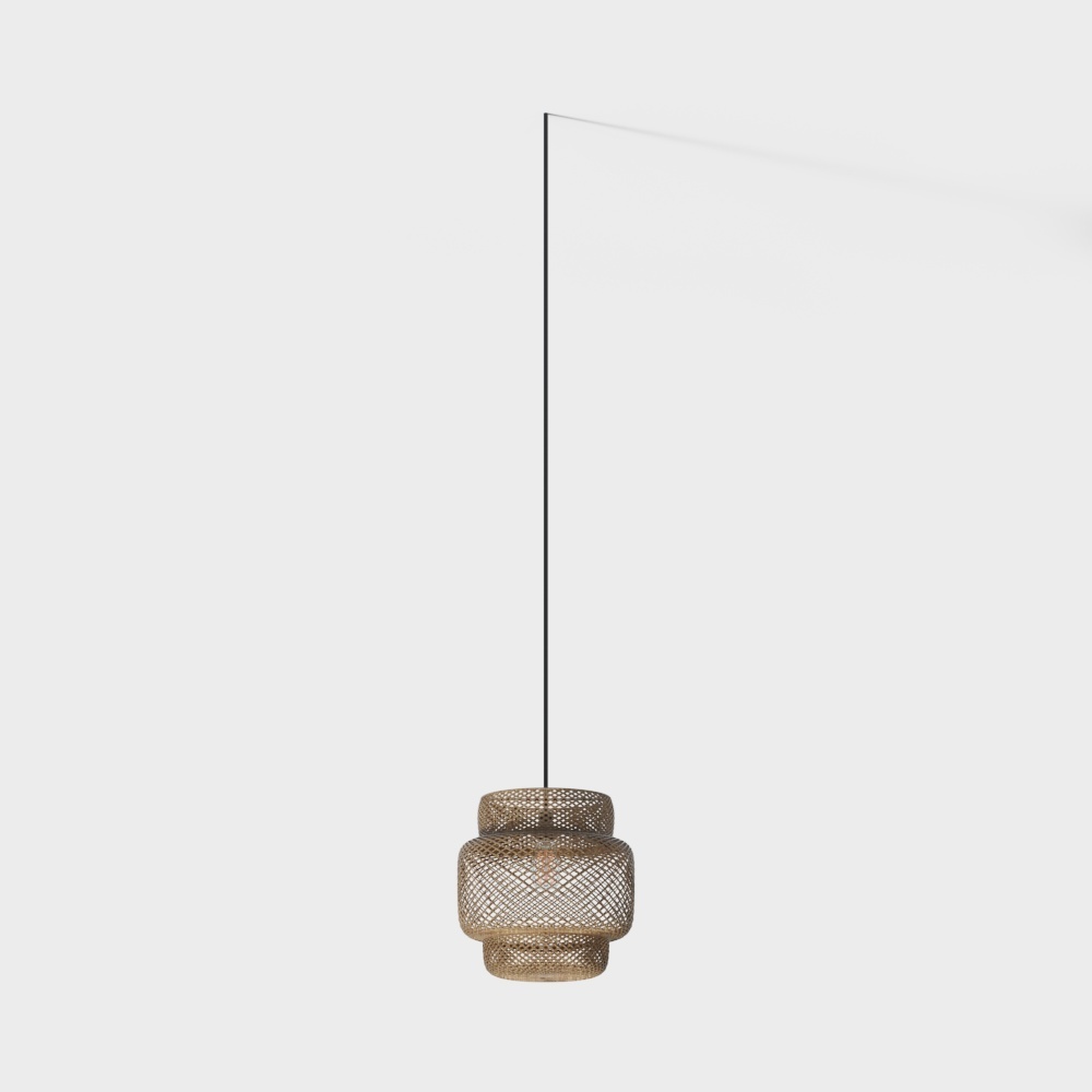 Bamboo Lantern 3D model for Modern Interiors