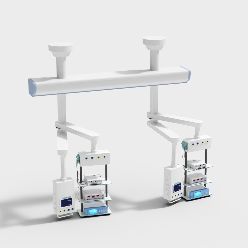 Modern hospital ward roof instrumentation