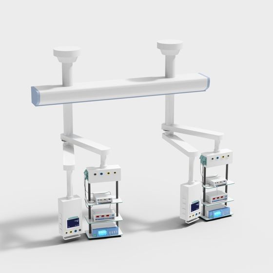 Medical Equipment Stand 3D Model