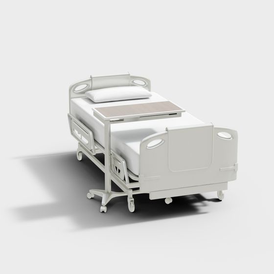 Sleek Modern Hospital Bed 3D model