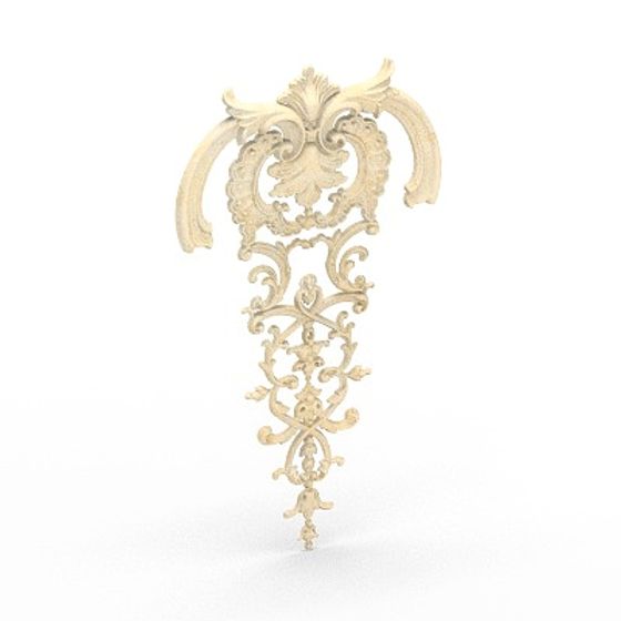 Royal Decorative Panel 3D model