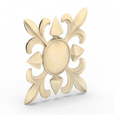 Chinese flower relief