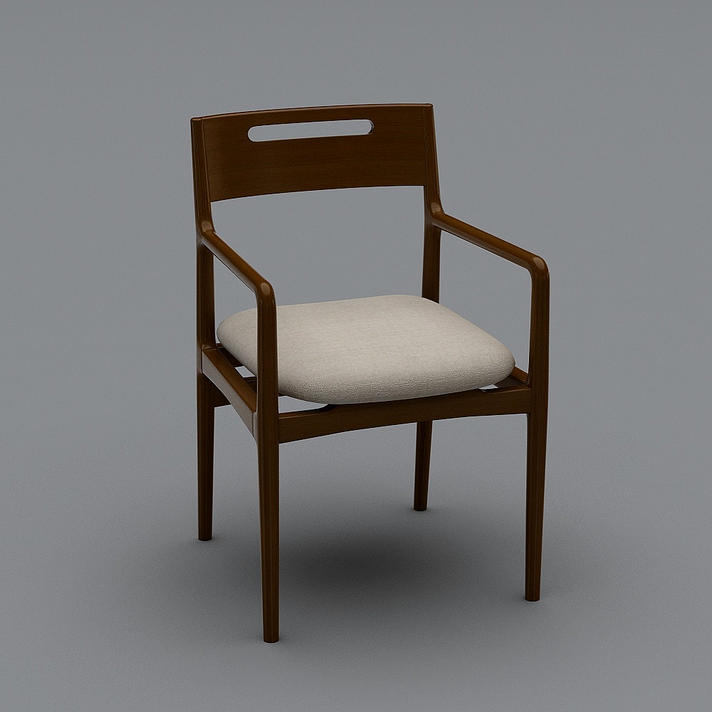 162 reading chair - dark rice cloth