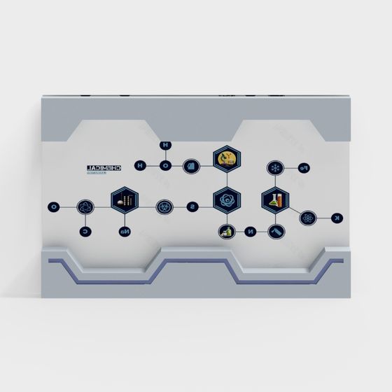 Chemical Laboratory Control Panel 3D model