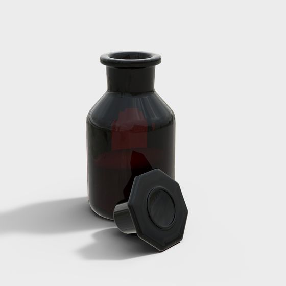Industrial Glass Bottle 3D model