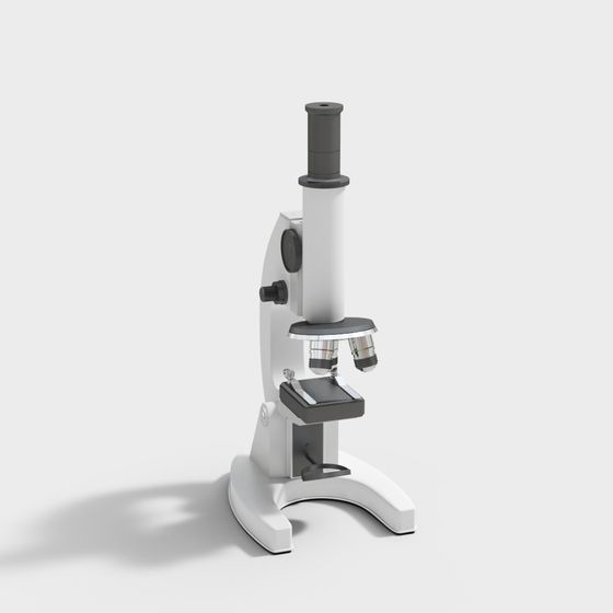 Low-Poly Microscope 3D model