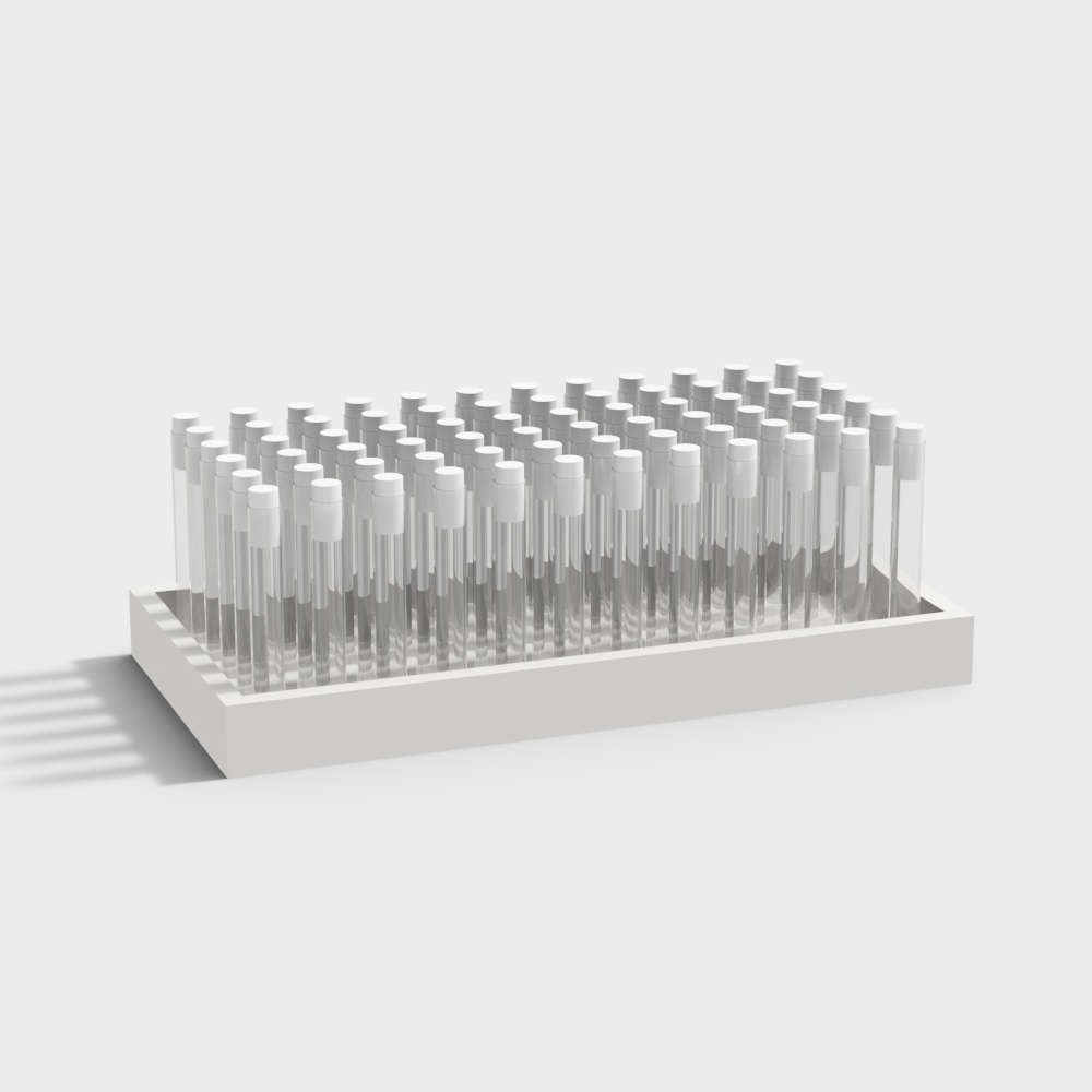 Glass test tube rack